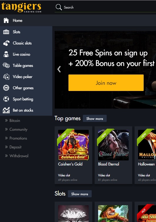 Tangiers casino online